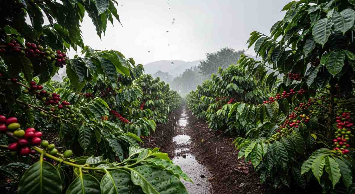 Chăm sóc cà phê đầu mùa mưa