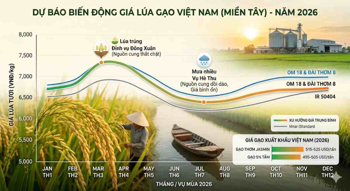 Cập nhật giá lúa gạo