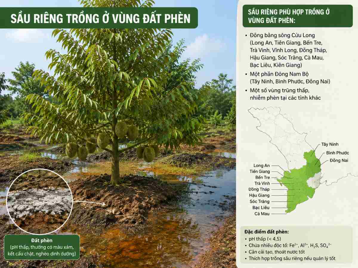 Đất phèn trồng cây