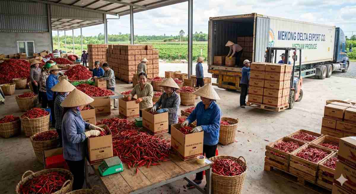 Giá xuất khẩu ớt